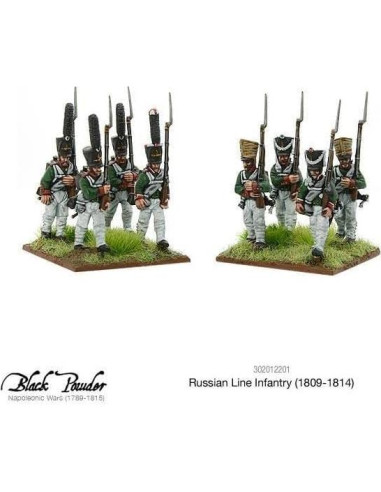 Miniaturas Warlord Infantería Rusa Napoleónica 1809-1814 28mm