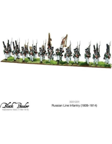 Miniaturas Warlord Infantería Rusa Napoleónica 1809-1814 28mm