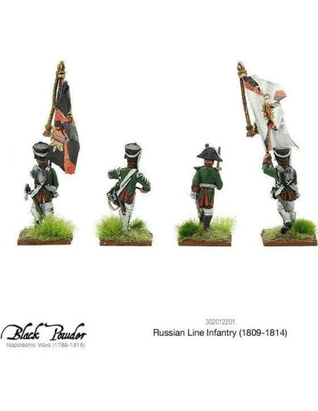Miniaturas Warlord Infantería Rusa Napoleónica 1809-1814 28mm Miniaturas Warlord Infantería Rusa Napoleónica 1809-1814 28mm