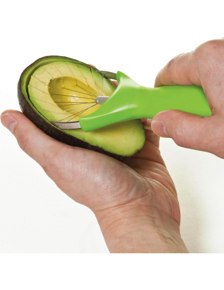 Cortador de Aguacate PrepWorks 3 en 1 Acero Inoxidable Verde