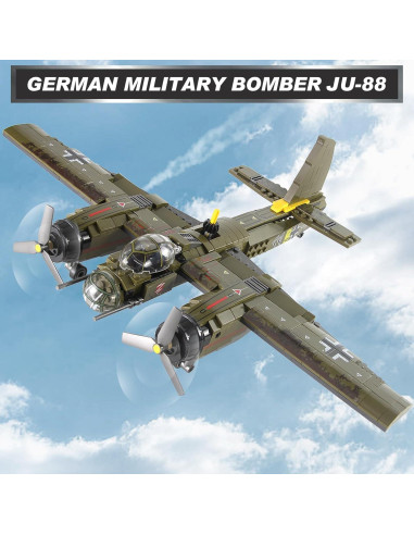 Kit de Construcción Feleph JU-88 559 Piezas Militar