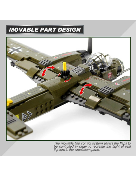 Kit de Construcción Feleph JU-88 559 Piezas Militar Kit de Construcción Feleph JU-88 559 Piezas Militar