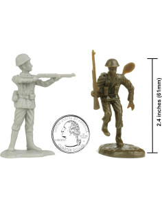 Figuras de Soldados BMC D-Day Playa Juno 35pc Canadienses Alemanes 2