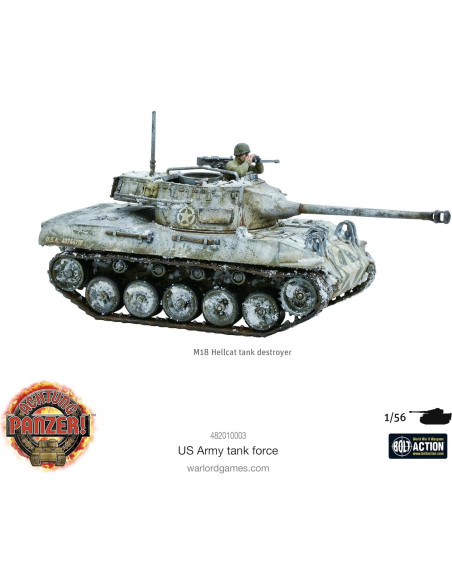 Kit de Modelo de Guerra de Mesa Warlord 1:56 Tanques EE.UU.