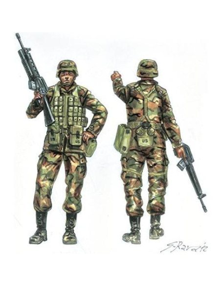 Italeri Infantería EE.UU. 90s 1:72 - 50 Figuras Plástico