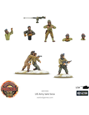 Kit de Modelo de Guerra de Mesa Warlord 1:56 Tanques EE.UU.