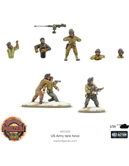 Kit de Modelo de Guerra de Mesa Warlord 1:56 Tanques EE.UU.