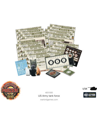 Kit de Modelo de Guerra de Mesa Warlord 1:56 Tanques EE.UU.