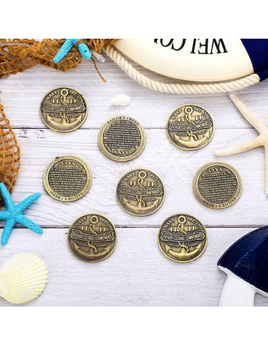 12 Monedas Desafío Marina EE. UU. Landical 4.5 cm Regalos