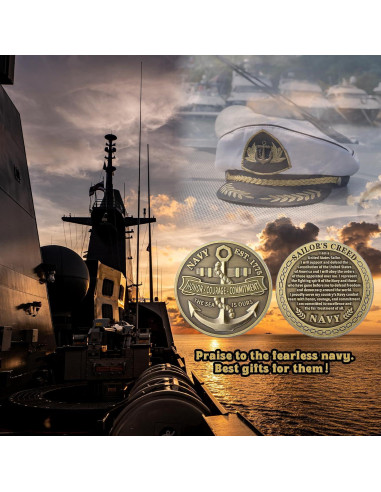 12 Monedas Desafío Marina EE. UU. Landical 4.5 cm Regalos