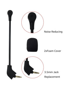 Micrófono de Reemplazo 3.5mm GRABOTE para HyperX Cloud II 2