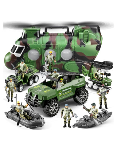 Conjunto 56-en-1 Juguetes de Soldados JASSKKBO para Niños