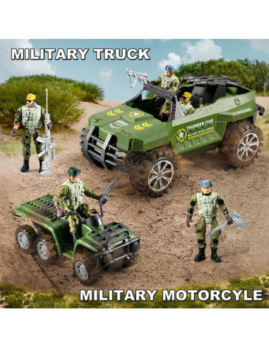Conjunto 56-en-1 Juguetes de Soldados JASSKKBO para Niños