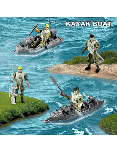 Conjunto 56-en-1 Juguetes de Soldados JASSKKBO para Niños