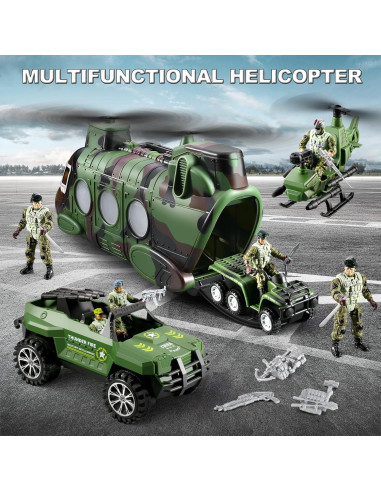 Conjunto 56-en-1 Juguetes de Soldados JASSKKBO para Niños