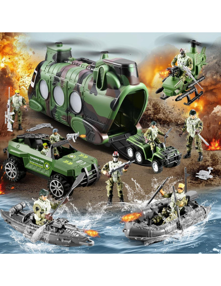 Conjunto 56-en-1 Juguetes de Soldados JASSKKBO para Niños