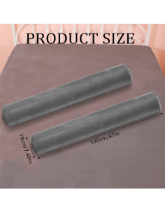 Almohadas Cilíndricas Largas Wesiti 120x19 cm Espuma Viscoelástica 2