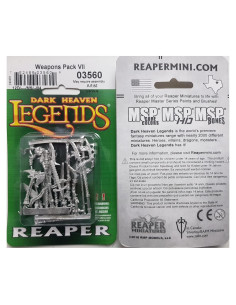 Paquete de Miniaturas de Armas Reaper 28mm Sin Pintar