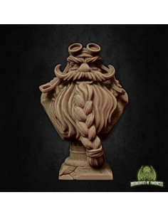 Miniatura de Fantasía TYL 32mm Bustos de Aviador Gris Sin Pintar 2