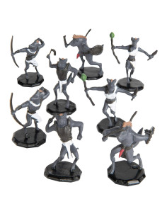 Figuras Miniaturas Gnoll Fantasía Monster Protectors - 8 Piezas 2,54 cm