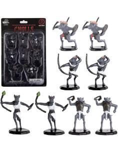 Figuras Miniaturas Gnoll Fantasía Monster Protectors - 8 Piezas 2,54 cm 2
