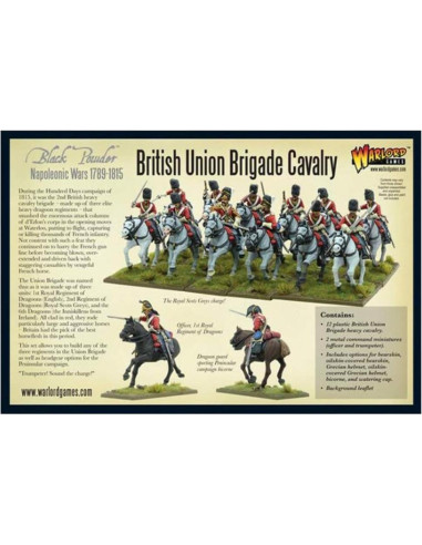 Miniaturas de Caballería Británica Warlord 28mm Sin Pintar