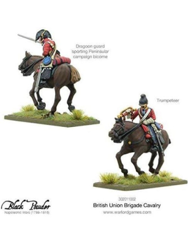 Miniaturas de Caballería Británica Warlord 28mm Sin Pintar