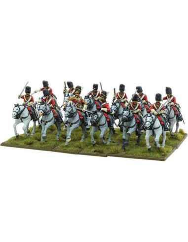 Miniaturas de Caballería Británica Warlord 28mm Sin Pintar