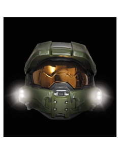 Disfraz Casco Iluminado Master Chief Halo Niños Verde 2