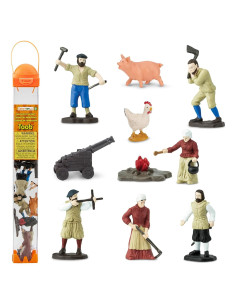 Safari Ltd. Figuras Colonos de Jamestown - 10 Piezas Educativas