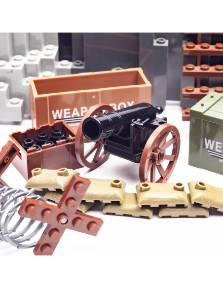 Cañón de Guerra Medieval 2 MaozyHomie Juguete 11,68 cm