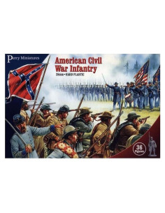 Miniaturas Infantería Guerra Civil Americana Perry 40 Figuras 28mm