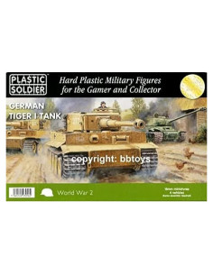 Tanque Tiger I 15mm Soldado de Plástico WWII con Figuras