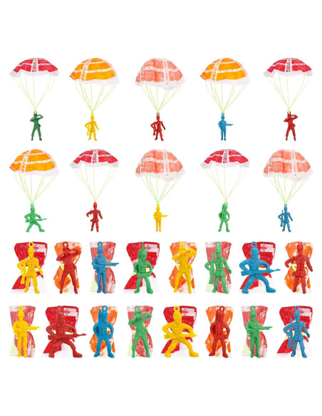50 Soldados de Juguete Paracaidistas ONEST PVC 7,62 cm