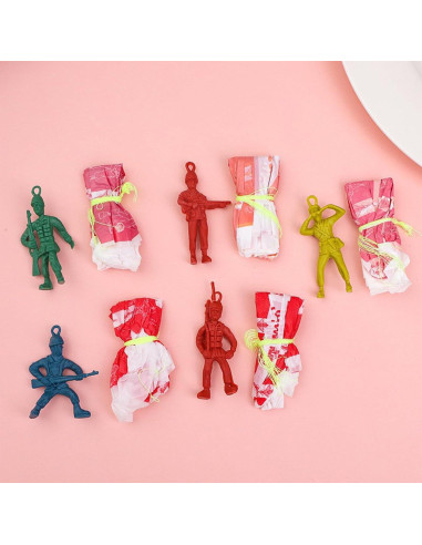 50 Soldados de Juguete Paracaidistas ONEST PVC 7,62 cm