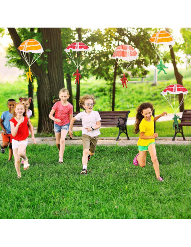 50 Soldados de Juguete Paracaidistas ONEST PVC 7,62 cm