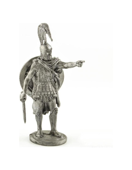 Escultura metálica hoplita griego 54mm Regalos y Souvenirs