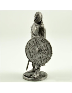 Escultura metálica vikinga Jarl 54mm en miniatura 2