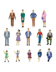 Figuras Pintadas 28pcs Evemodel 1:30 para Maquetas