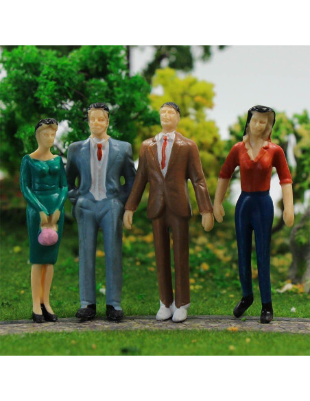 Figuras Pintadas 28pcs Evemodel 1:30 para Maquetas Figuras Pintadas 28pcs Evemodel 1:30 para Maquetas