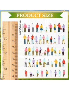 Figuras Miniatura de Personas Namalu 100 Pcs 1:150 2