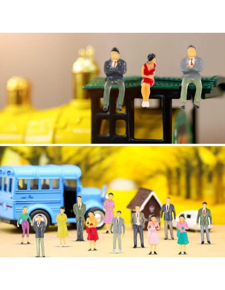 Figuras Miniatura Juexica 50 Pcs 1:50 Personas Pintadas