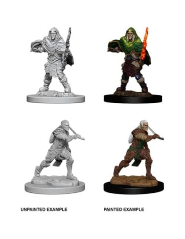Miniatura Sin Pintar Elfo Guerrero WIZKIDS 25.4x5.08 cm