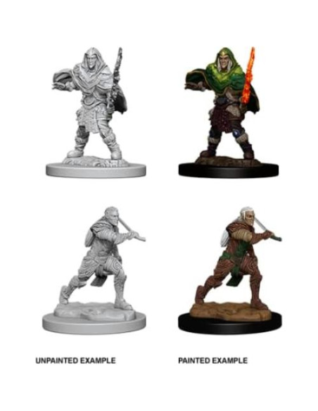 Miniatura Sin Pintar Elfo Guerrero WIZKIDS 25.4x5.08 cm
