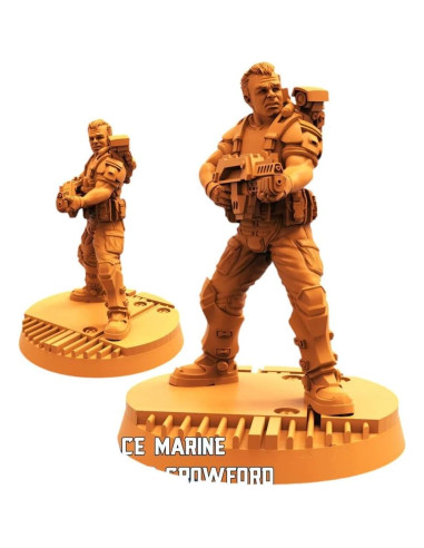 Miniaturas sin Pintar TYL Marines Espaciales 32mm - Combo de 5