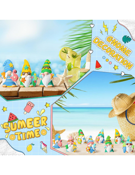 Kit de Pintura Gnomos Cerámica PullCrease 8 Piezas