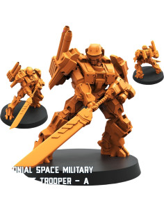 Miniaturas sin Pintar TYL Combo de 5 Mech 40mm para Juegos 2