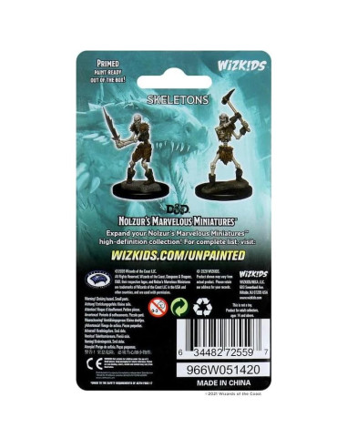 Miniaturas Sin Pintar D&D Nolzur Esqueletos 28mm