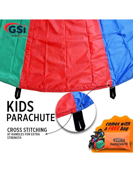 Paracaídas GSI 6 Pies para Niños - Juego Cooperativo
