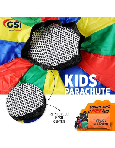Paracaídas GSI 6 Pies para Niños - Juego Cooperativo